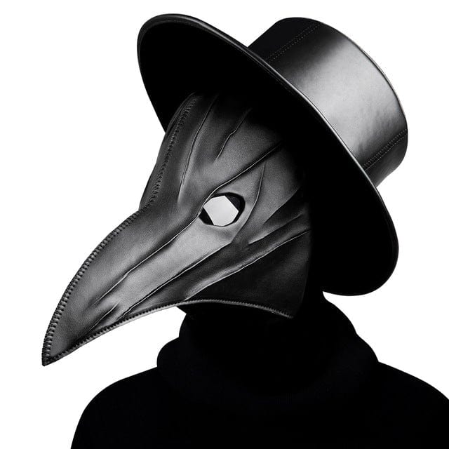 Steampunk Solid Color Plicated Beak Mask - Image 2