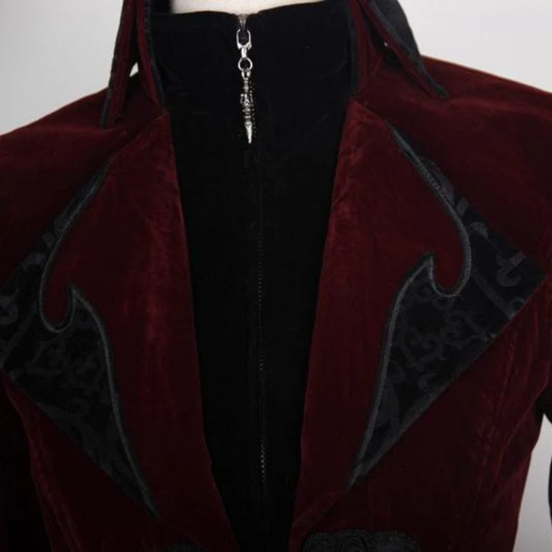 Women's Three Button Vintage Goth Coat - Image 9