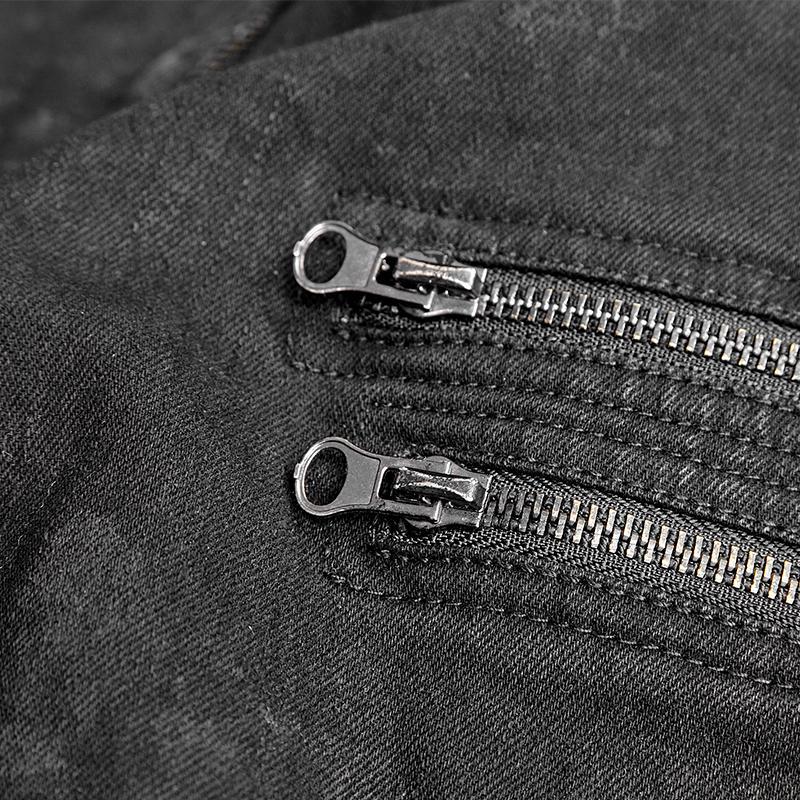 Men's Unique Armor Knee Men's Washing Jeans - Image 7