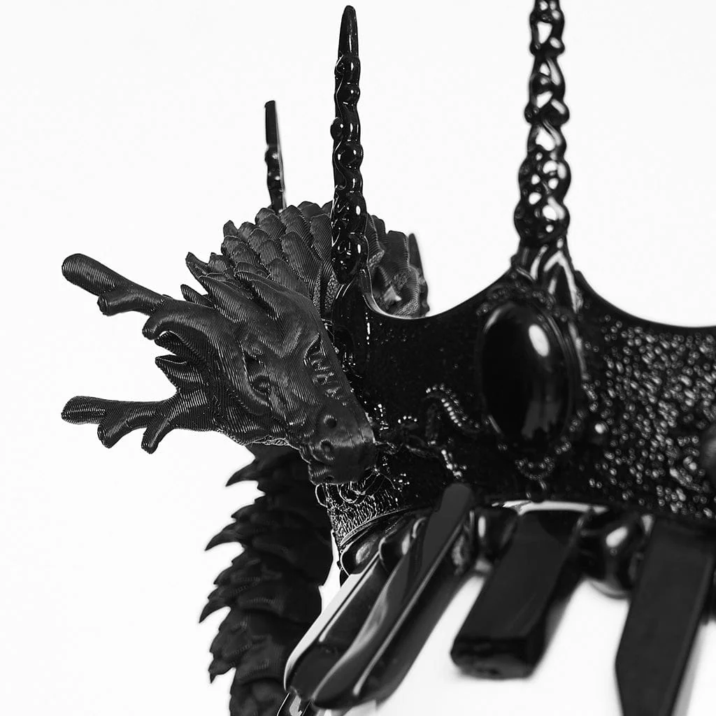 Unisex Gothic Coiling Dragon Crown - Image 10