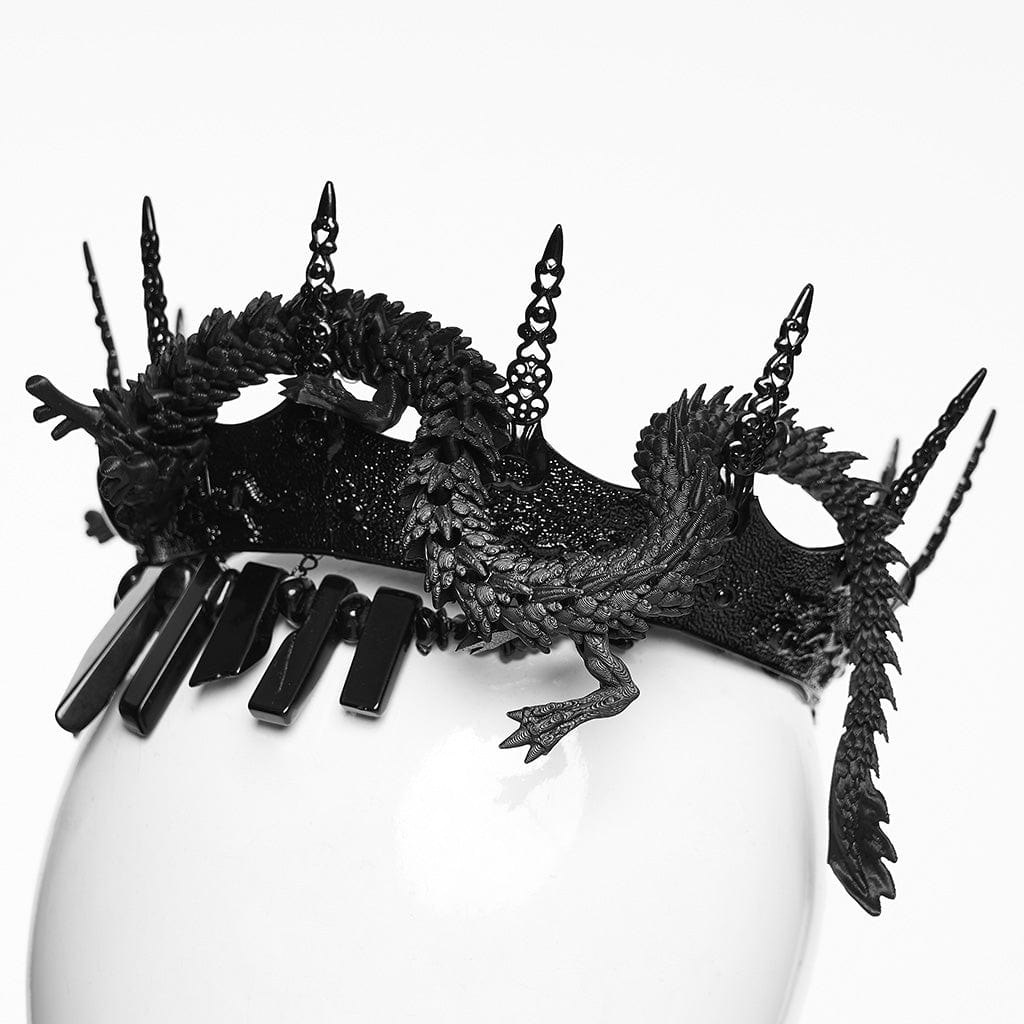 Unisex Gothic Coiling Dragon Crown - Image 9