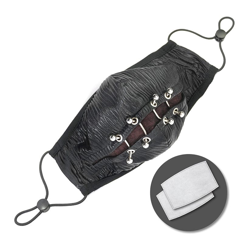 Unisex Gothic Rivets Mask - Image 7
