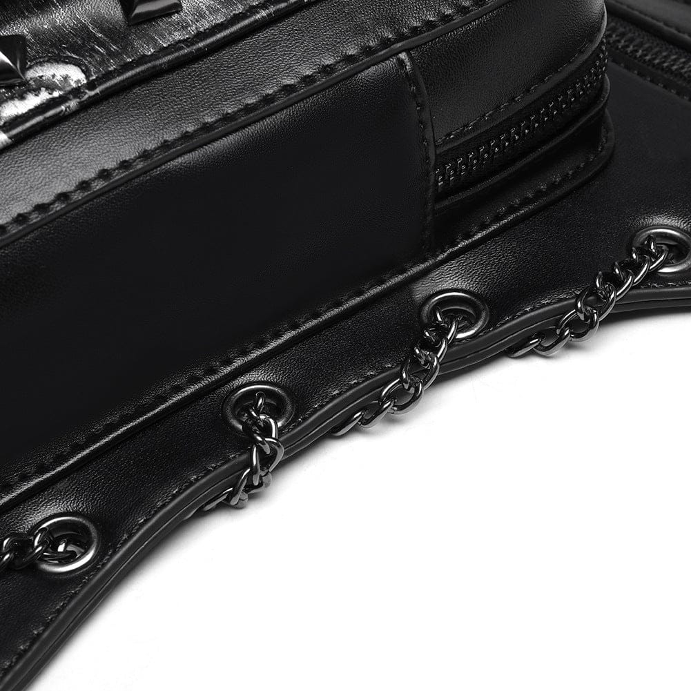Unisex Punk Skull Chain Waist Bag - Image 10