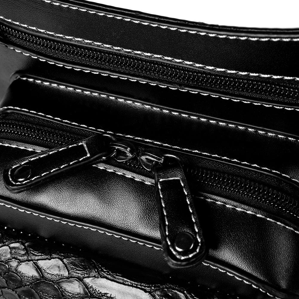 Unisex Punk Snakeskin Waist Bag - Image 4