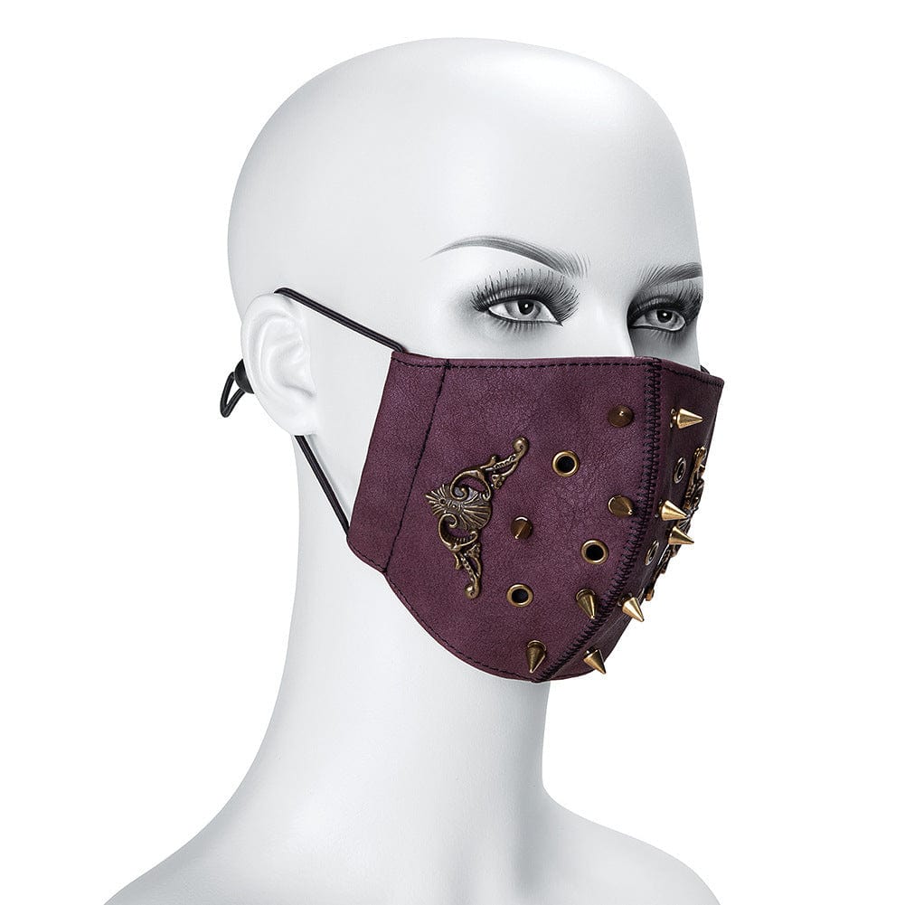 Unisex Steampunk Badge Rivets Mask - Image 2