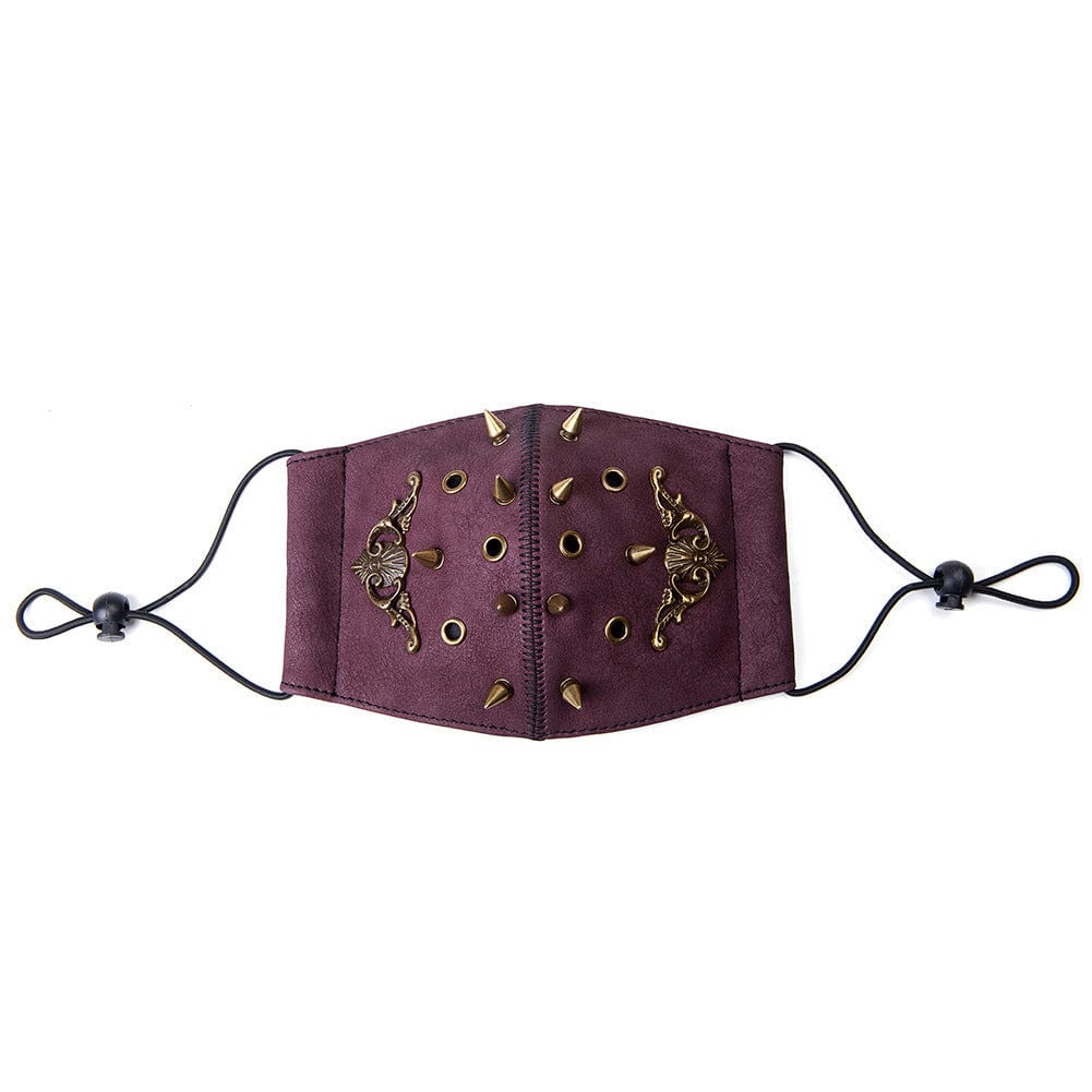 Unisex Steampunk Badge Rivets Mask - Image 5
