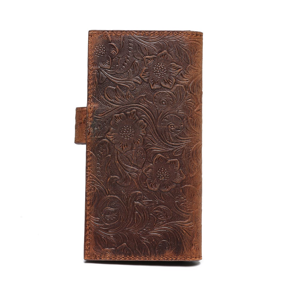 Unisex Steampunk Gear Skull Embossed Wallet - Image 2