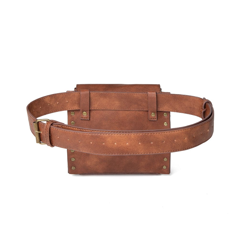 Unisex Steampunk Gear Square Waist Bag - Image 5