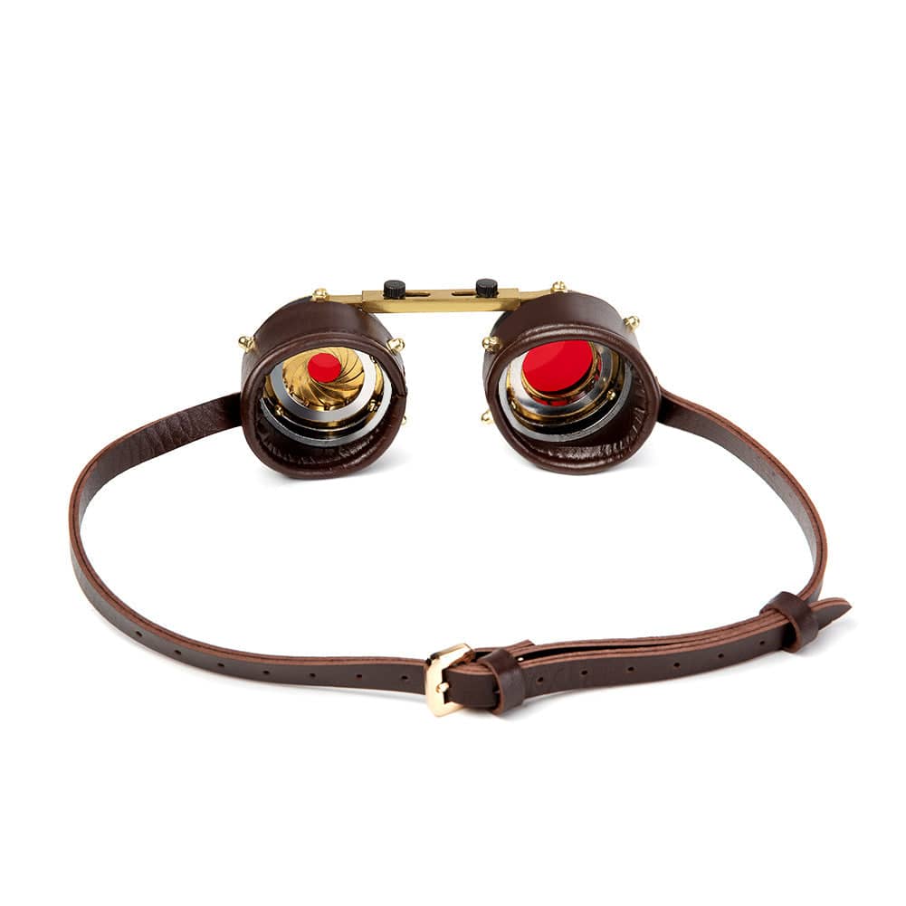 Unisex Steampunk Red Lens Goggles - Image 7