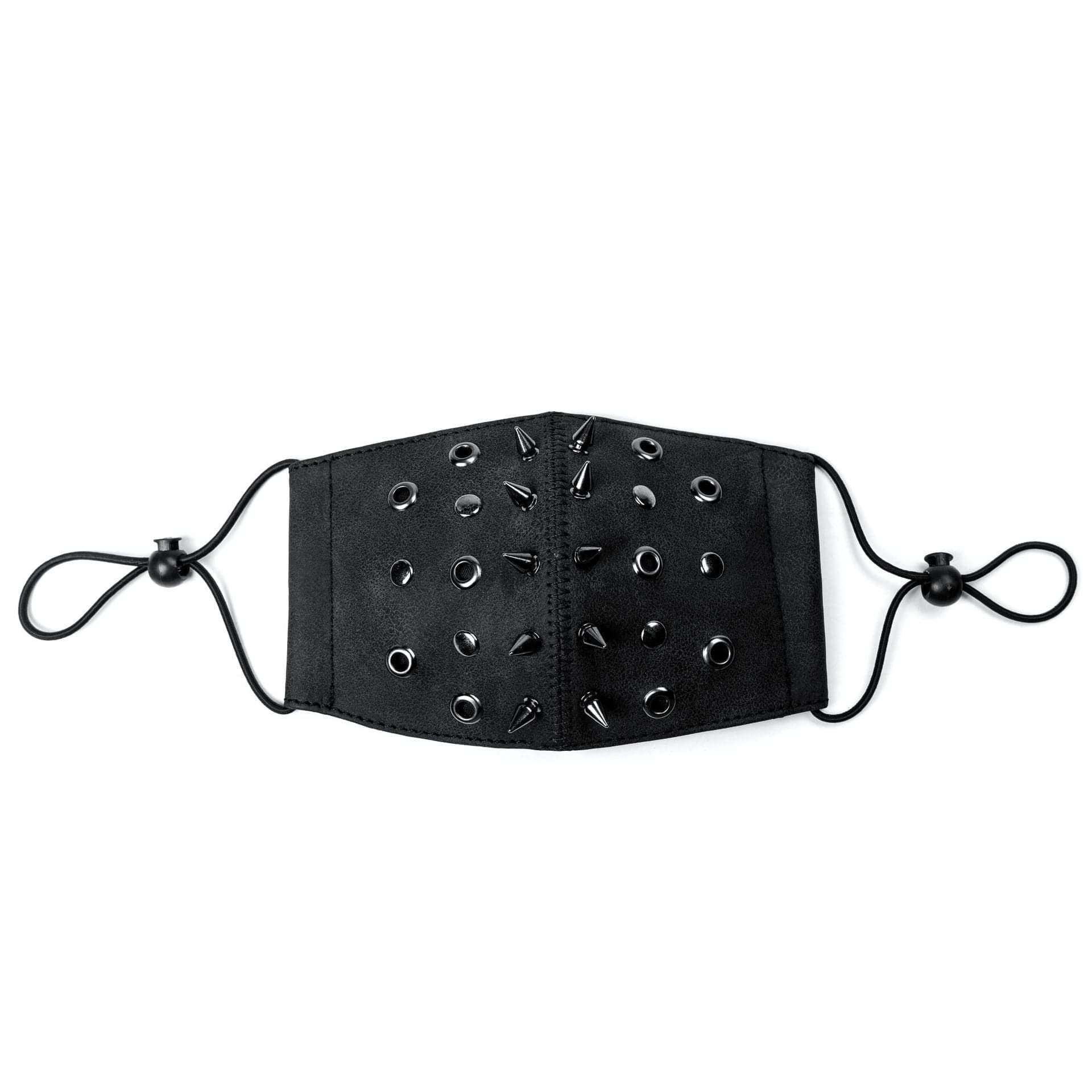Unisex Steampunk Rivets Eyelets Adjustable Mask - Image 4