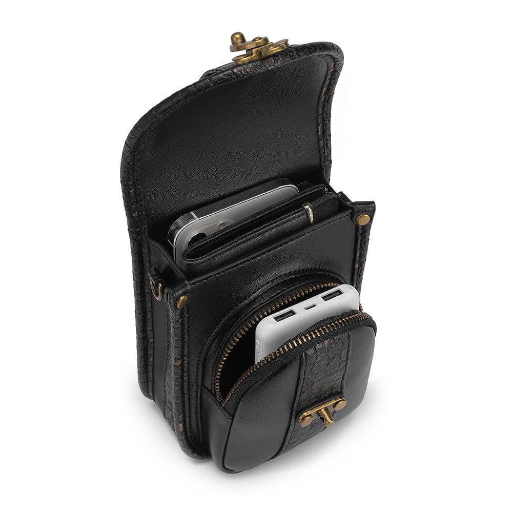 Unisex Steampunk Snakeskin Mini Bag - Image 3