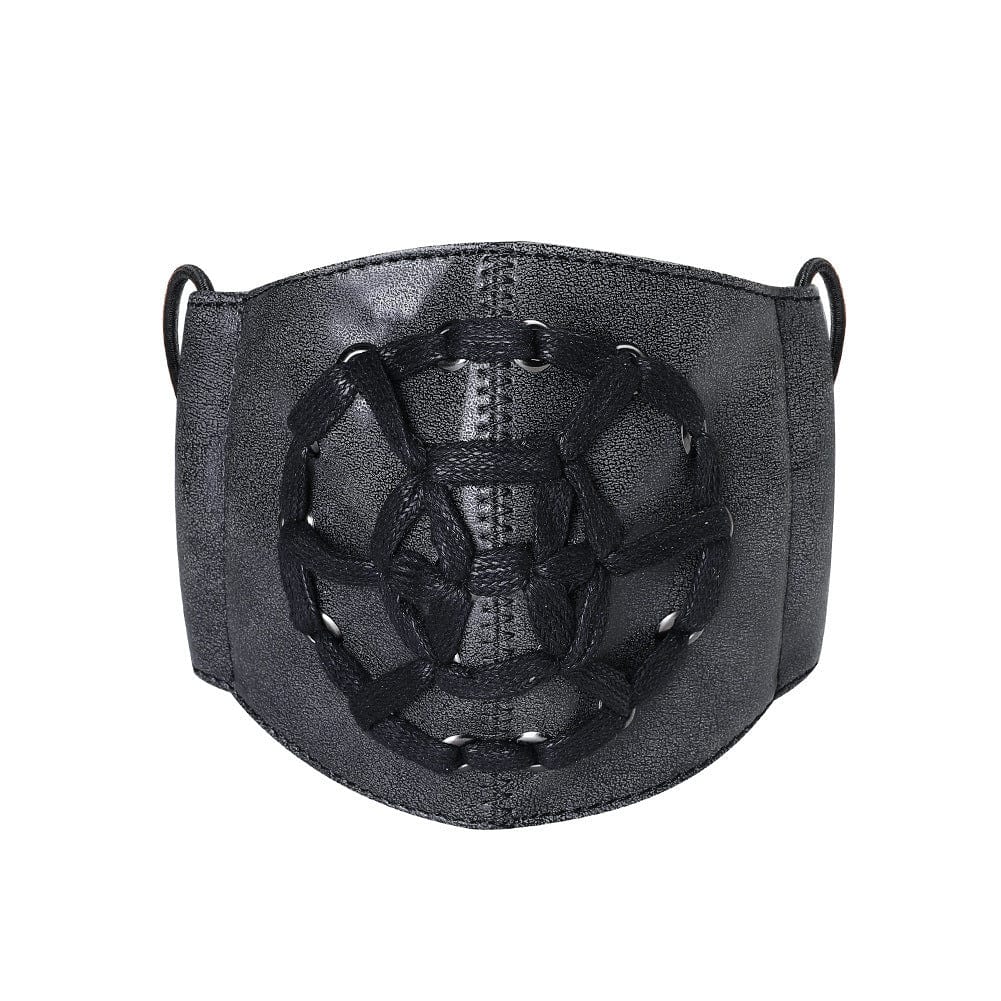 Unisex Steampunk Rivets Splice Eyelets Mask - Image 3