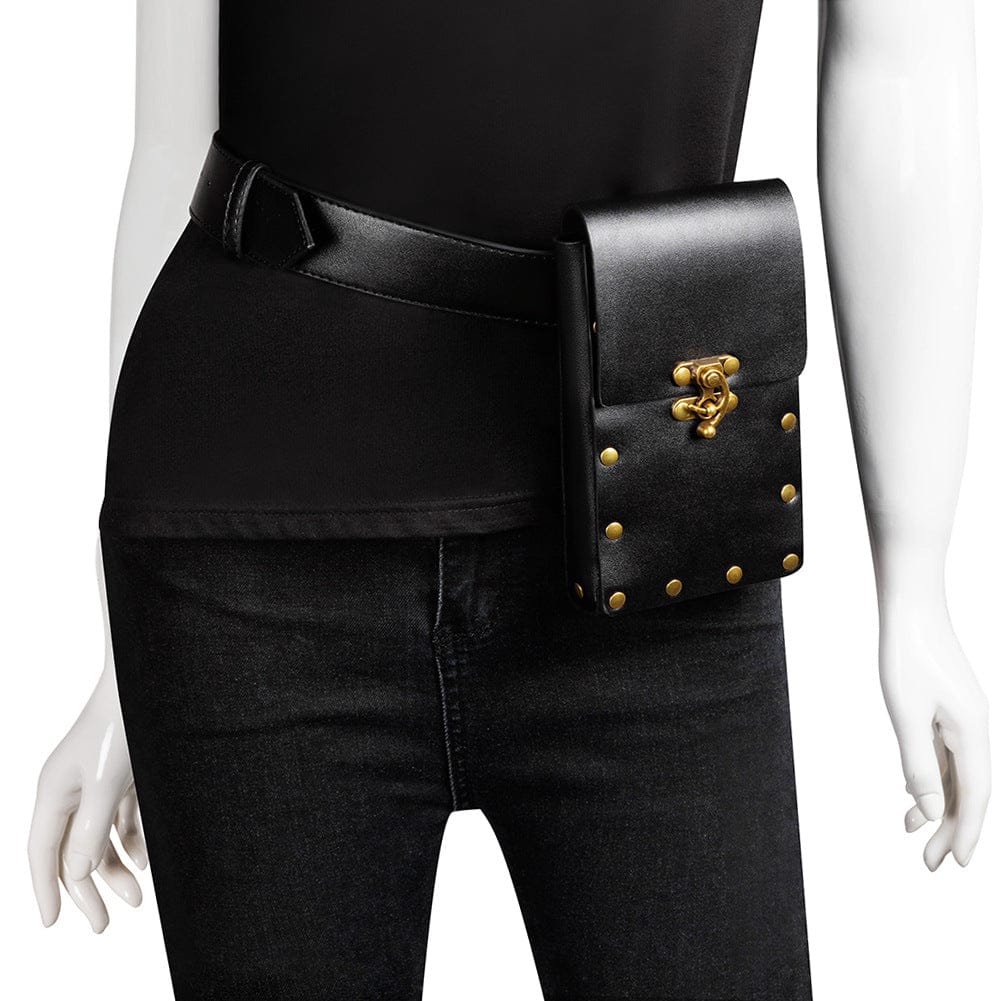 Unisex Vintage Rivet Buckle Waist Bag