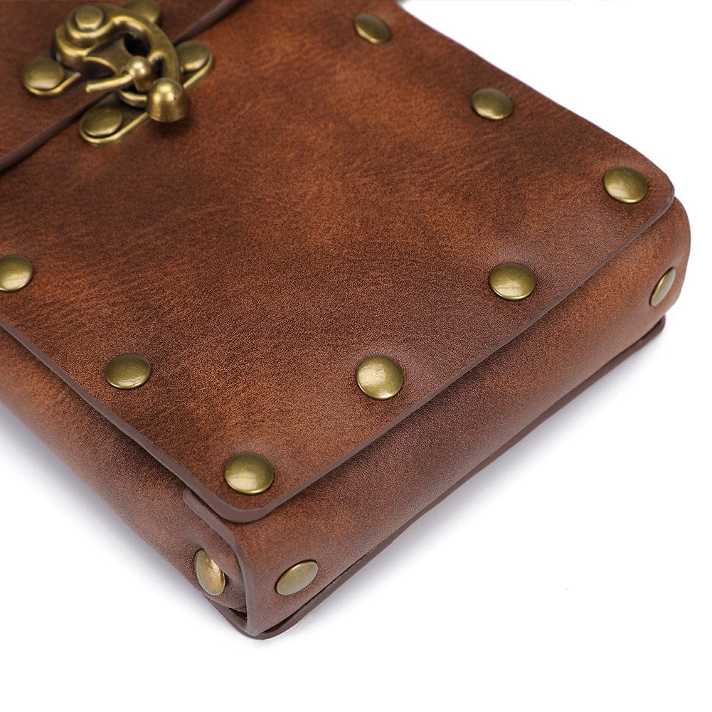 Unisex Vintage Rivet Buckle Waist Bag - Image 14