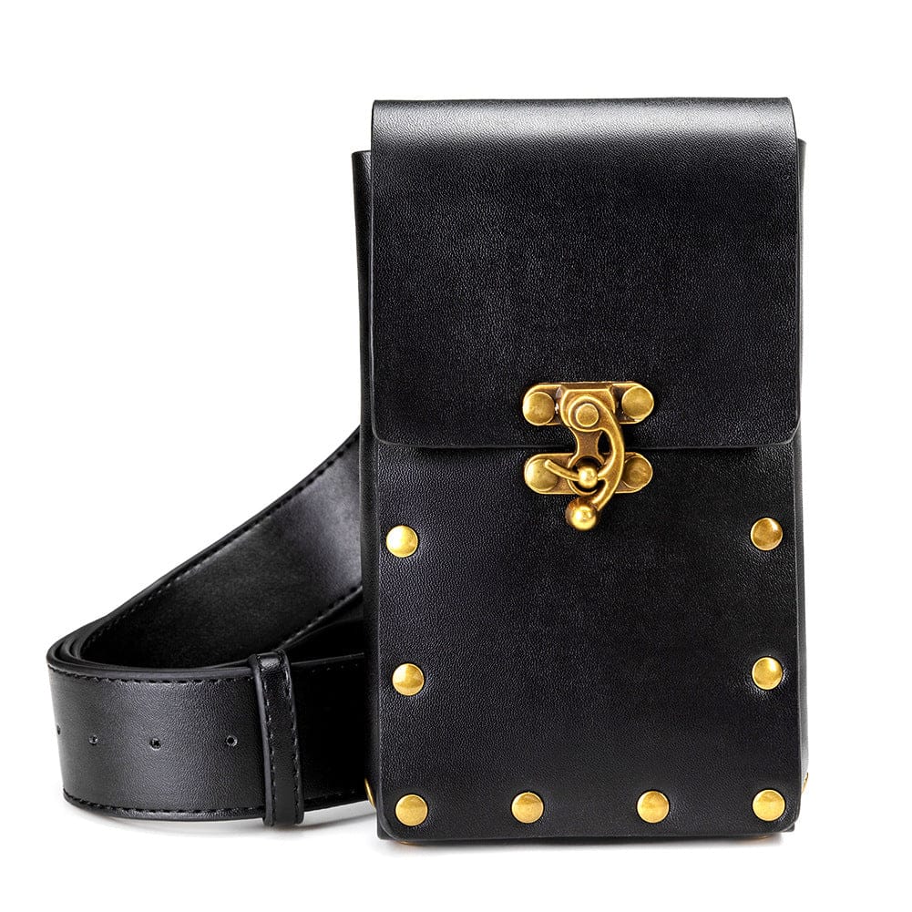 Unisex Vintage Rivet Buckle Waist Bag - Image 3