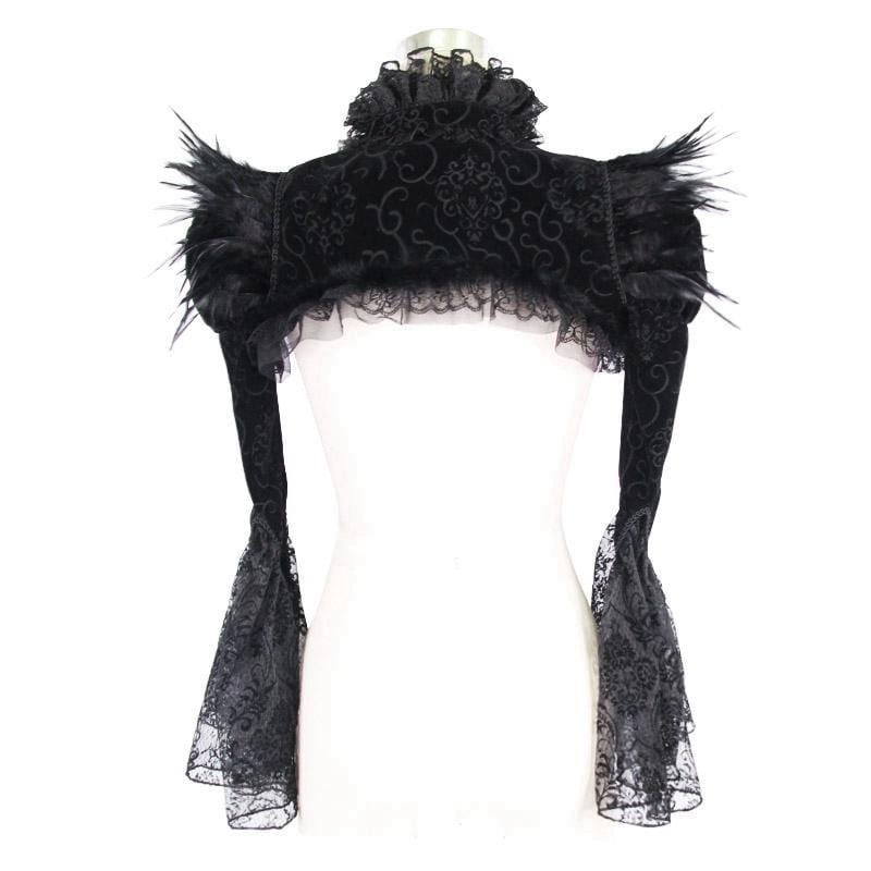 Women's Vintage Bolero Ruffled Jacket - Image 3
