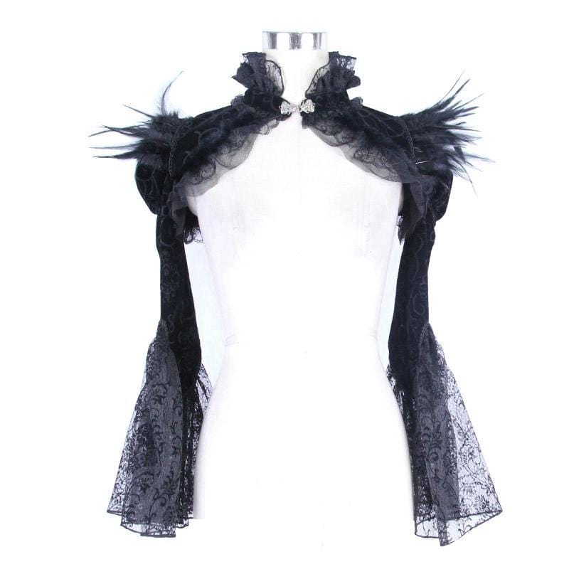 Women's Vintage Bolero Ruffled Jacket - Image 4