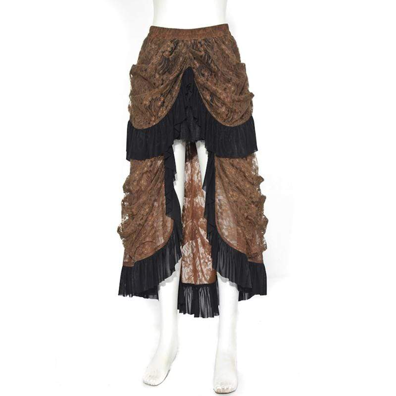 Vintage Long Ruched Layard Skirt - Image 11
