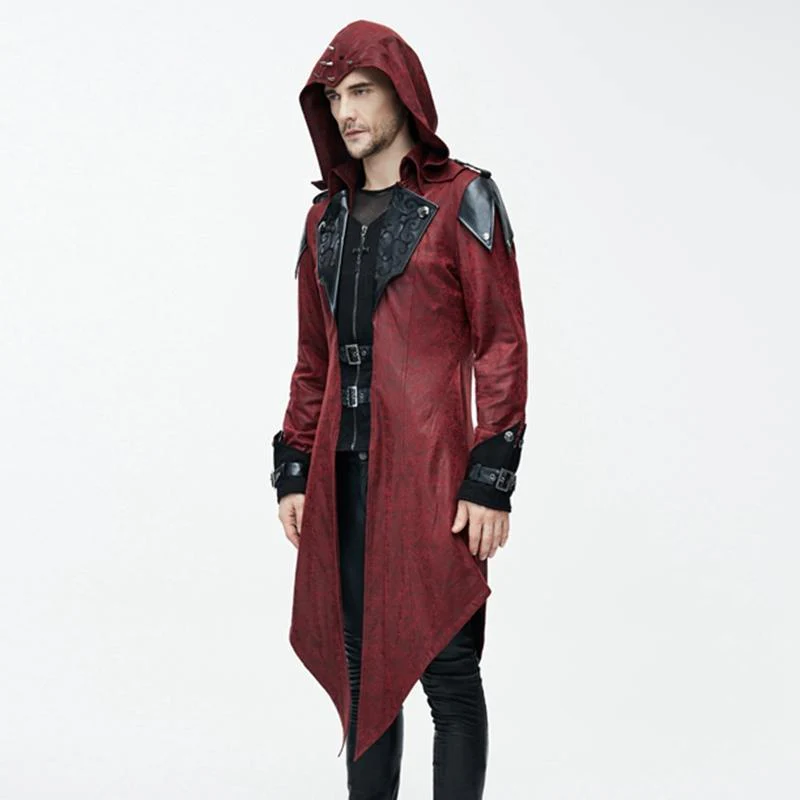 Men's Vintage Tailcoat With Leather Details - Image 6