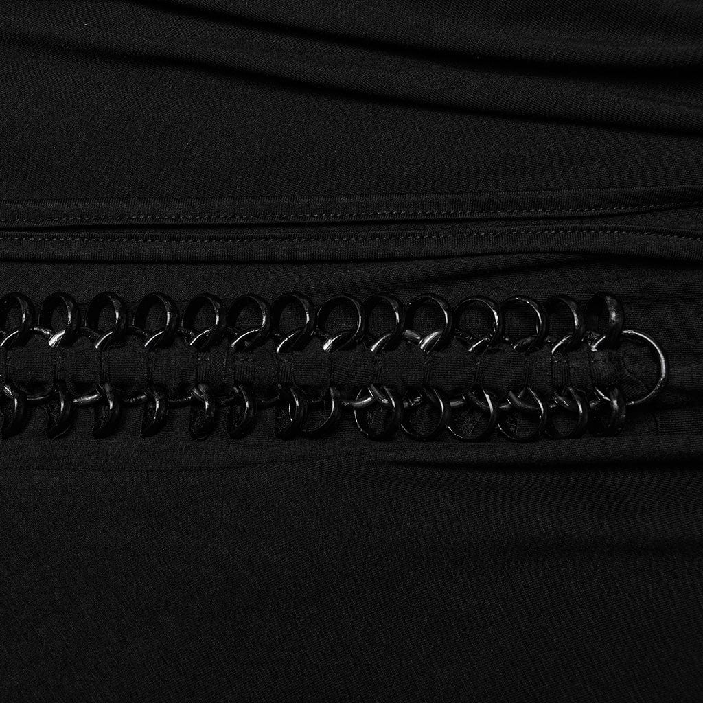Women’s Gothic Ruffles Maxi Party Skirts - Image 6