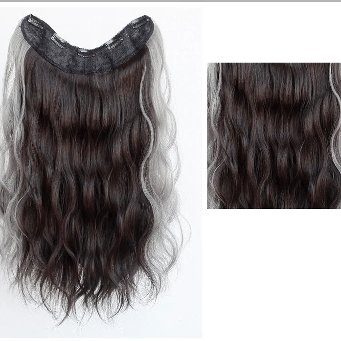 Women's Color Gradient U Tip Synthetic Hair Extension - Image 3