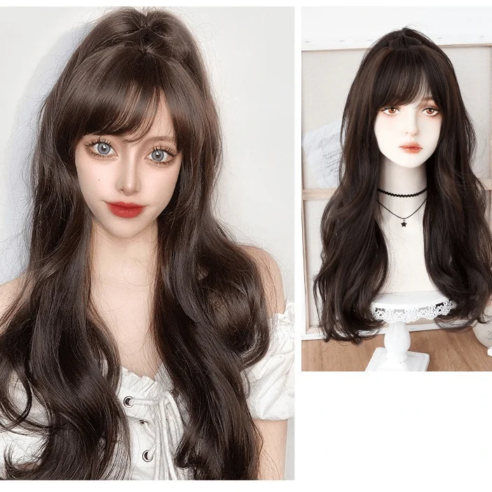 Women's Deep Wave Long Synthetics Hair Wig - Image 4