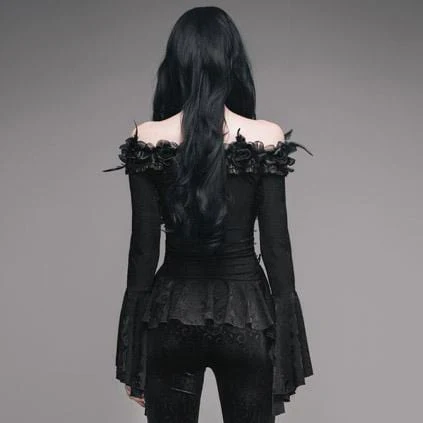 Women's Embellished Gothic Punk Top - Image 4