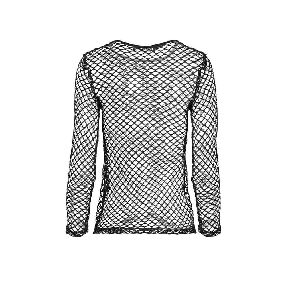 Women's Fishnet Mesh Fitted Top - Image 3