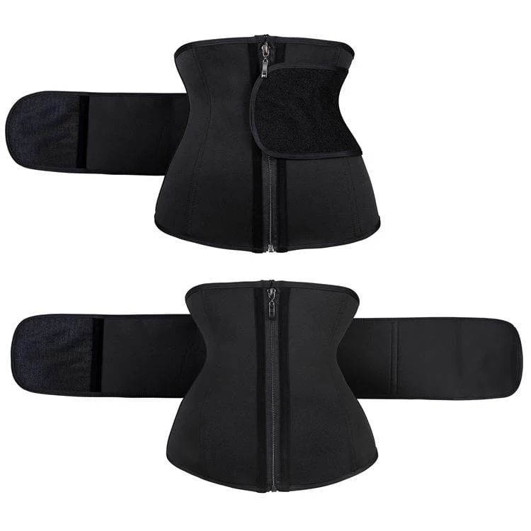 Women's Front Zip Hook And Loop Underbust Corsets - Image 9