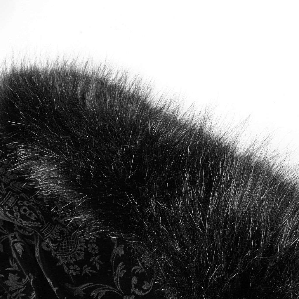 Women's Goth Hooded Woolen Cloak - Image 6