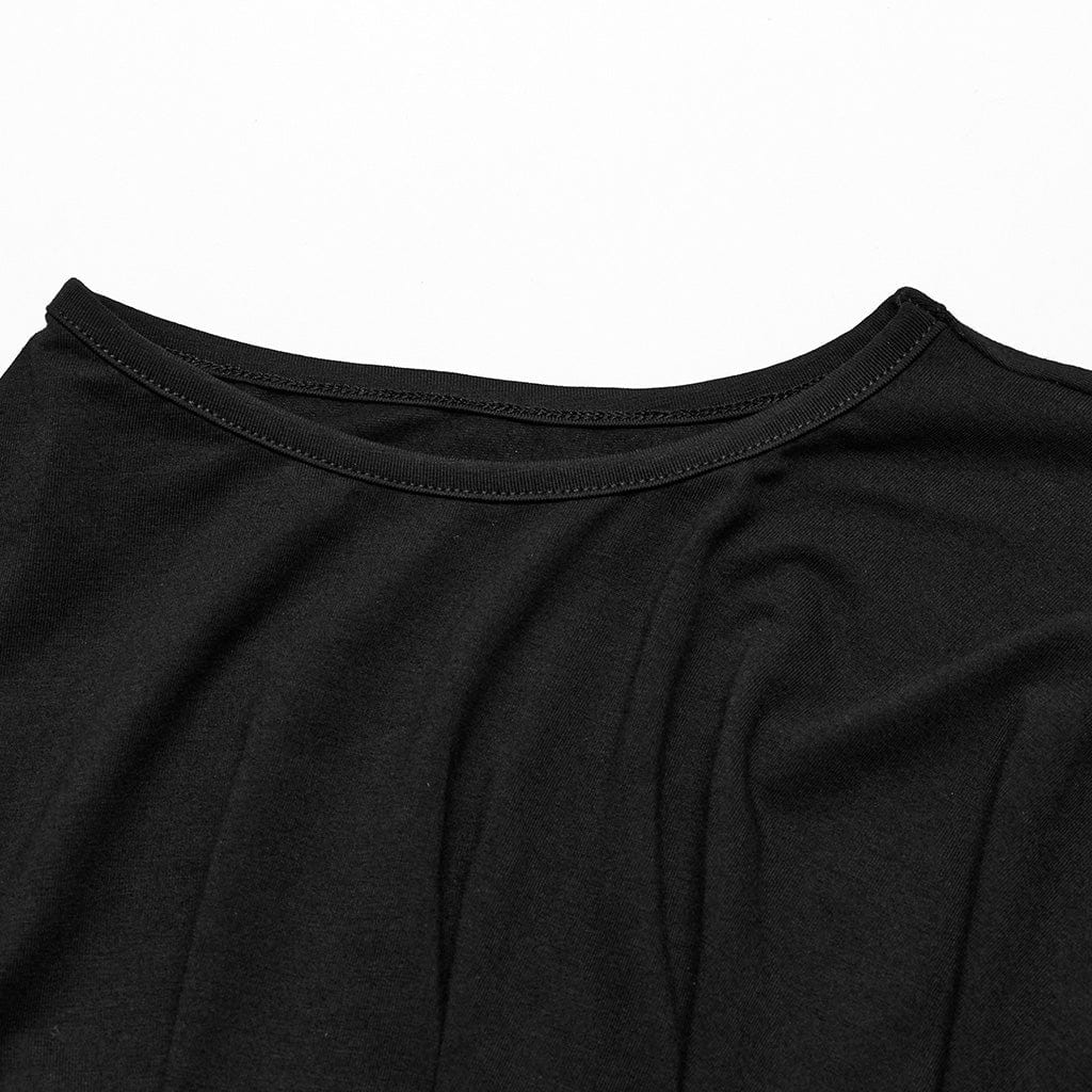 Women's Goth Mesh Slim Fitted Skeleton Tank Top - Image 8