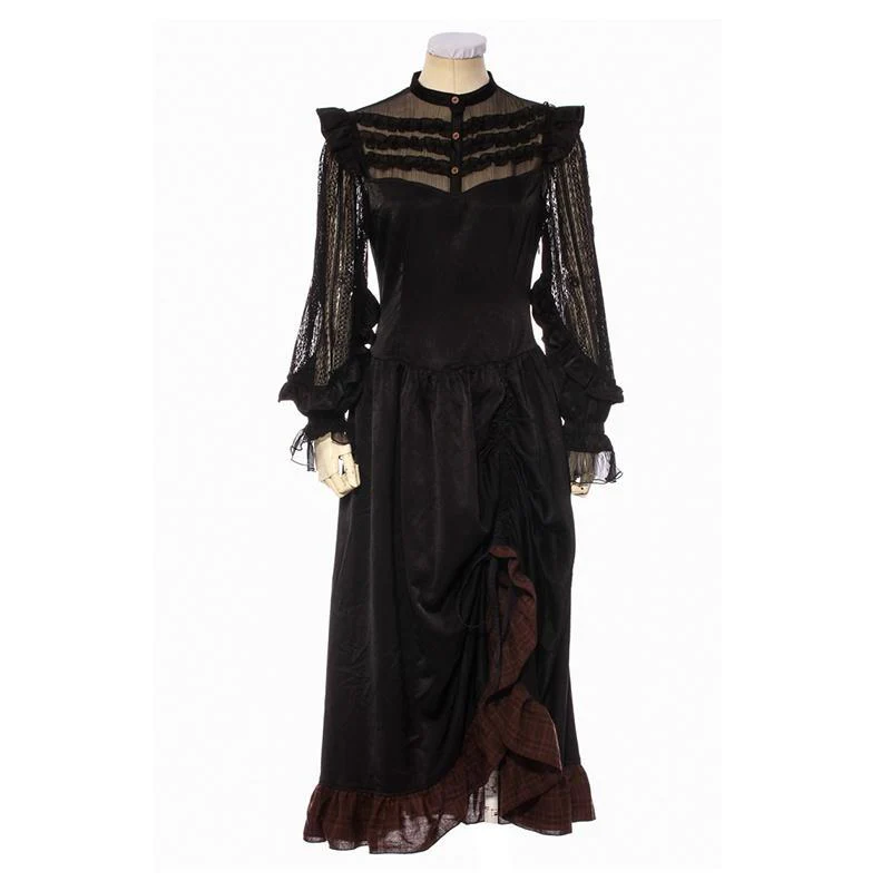 Women's Goth Middy Length Dress - Image 3