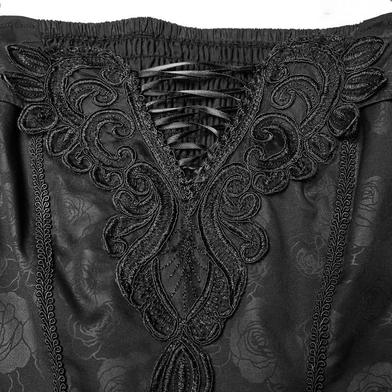 Women's Goth Off Shoulder Multilayered Lace Witch Gown Wedding Dress - Image 6