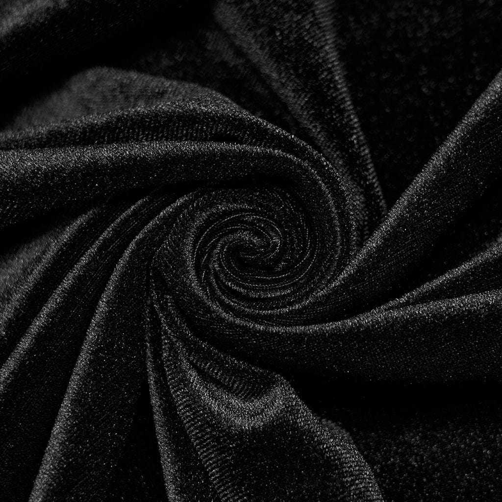 Women's Gothic Applique High-waisted Velet Maxi Dress - Image 5
