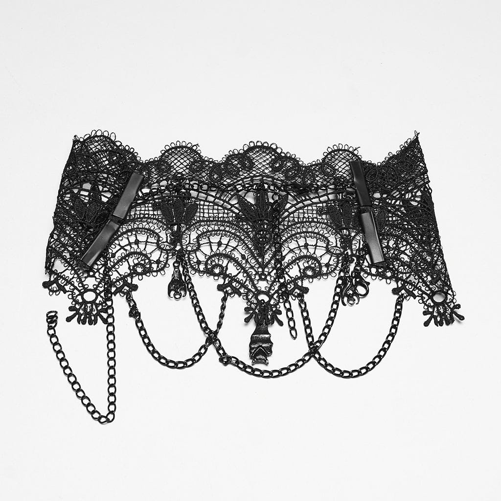 Women's Gothic Bat Chained Choker - Image 9