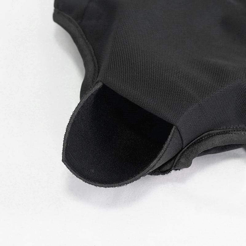 Women's Gothic Black Sleeveless Leotard Swimming Suit - Image 8