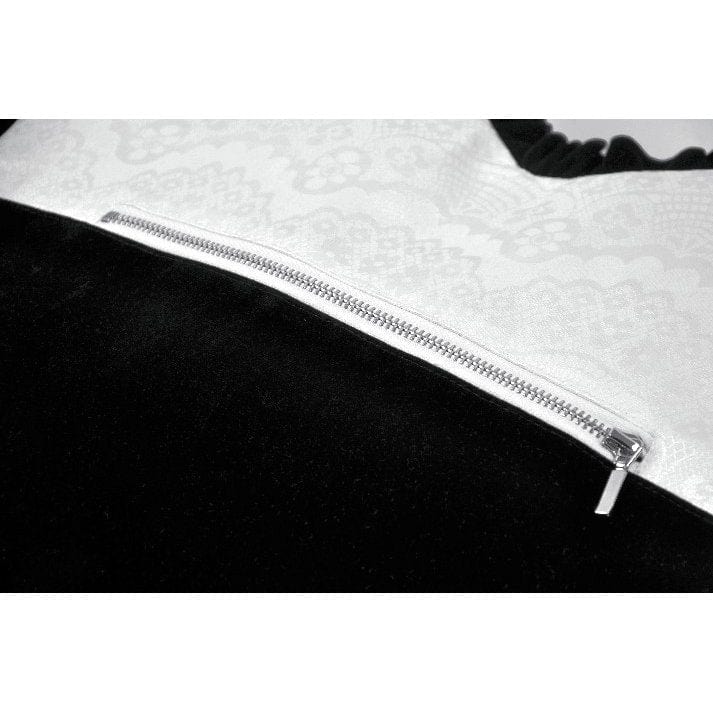 Women's Gothic Bow Black&White Heart Bag - Image 16