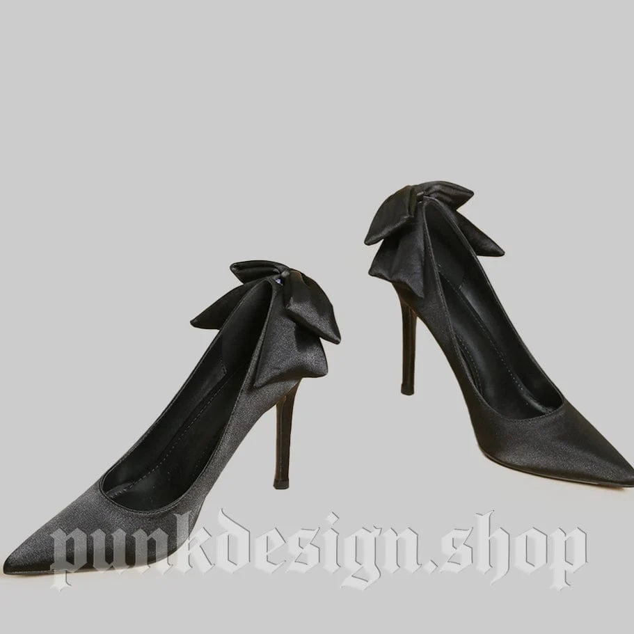 Women's Gothic Bowknot Stilettos - Image 7