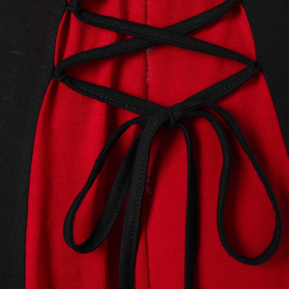 Women's Gothic Buckles Full Sleeved Hooded Irregular hem Cardigan Coats - Image 10