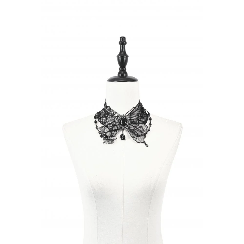Women's Gothic Butterfly Lace Choker - Image 10