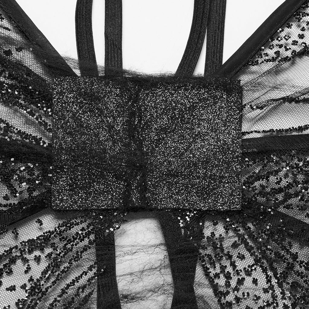 Women's Gothic Butterfly Mesh Wings - Image 6