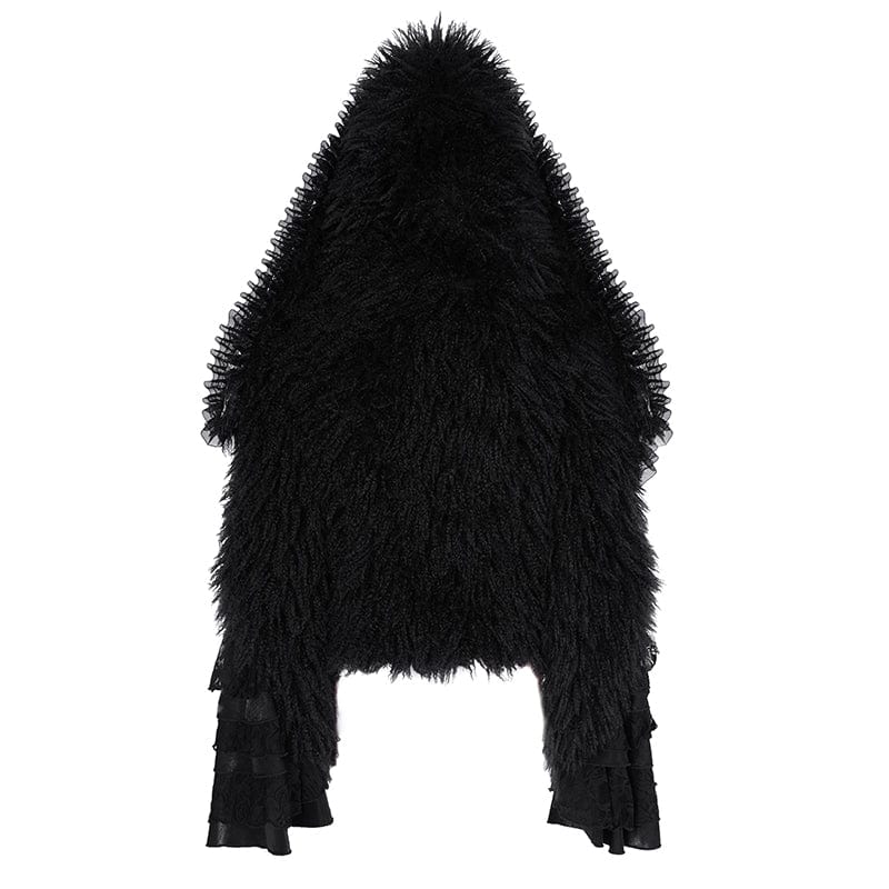 Women's Gothic Chain Lace Jacket with Hood - Image 10