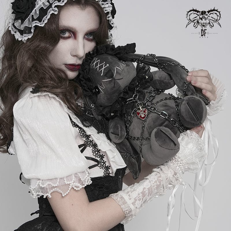Women's Gothic Chained Rabbit Doll - Image 3