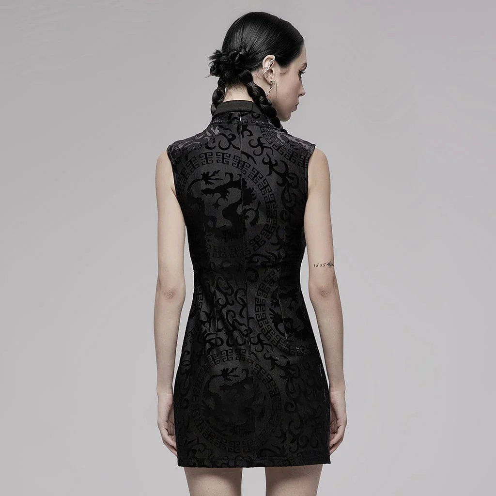 Women's Gothic Chinese Cheongsam Dress - Image 3