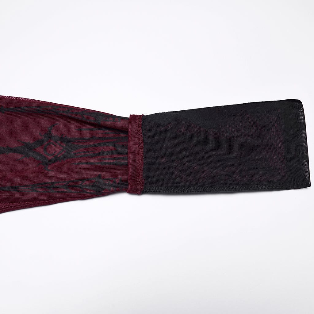 Women's Gothic Church Skull Printed Leggings - Image 8