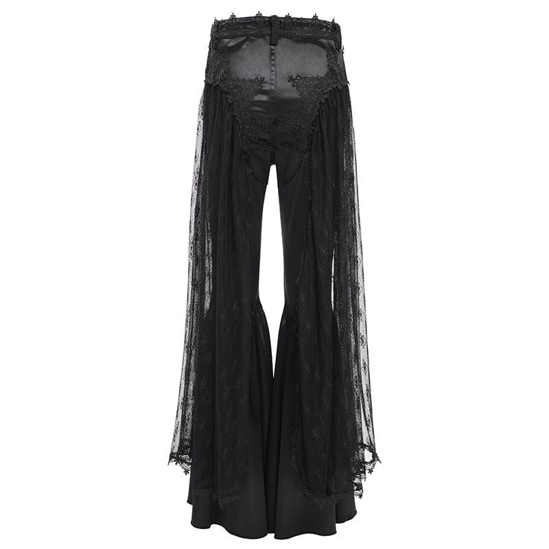 Women's Gothic Crochet Mesh Lace Pants - Image 9