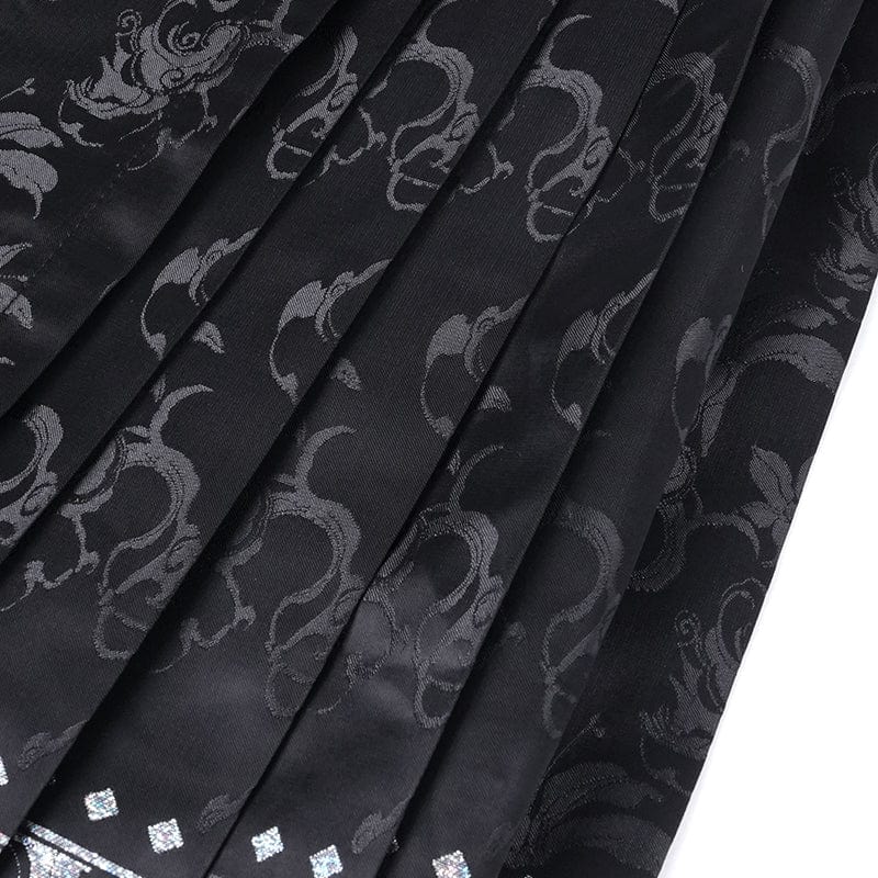 Women's Gothic Crochet Tassels Bucket-up Long Skirt - Image 12