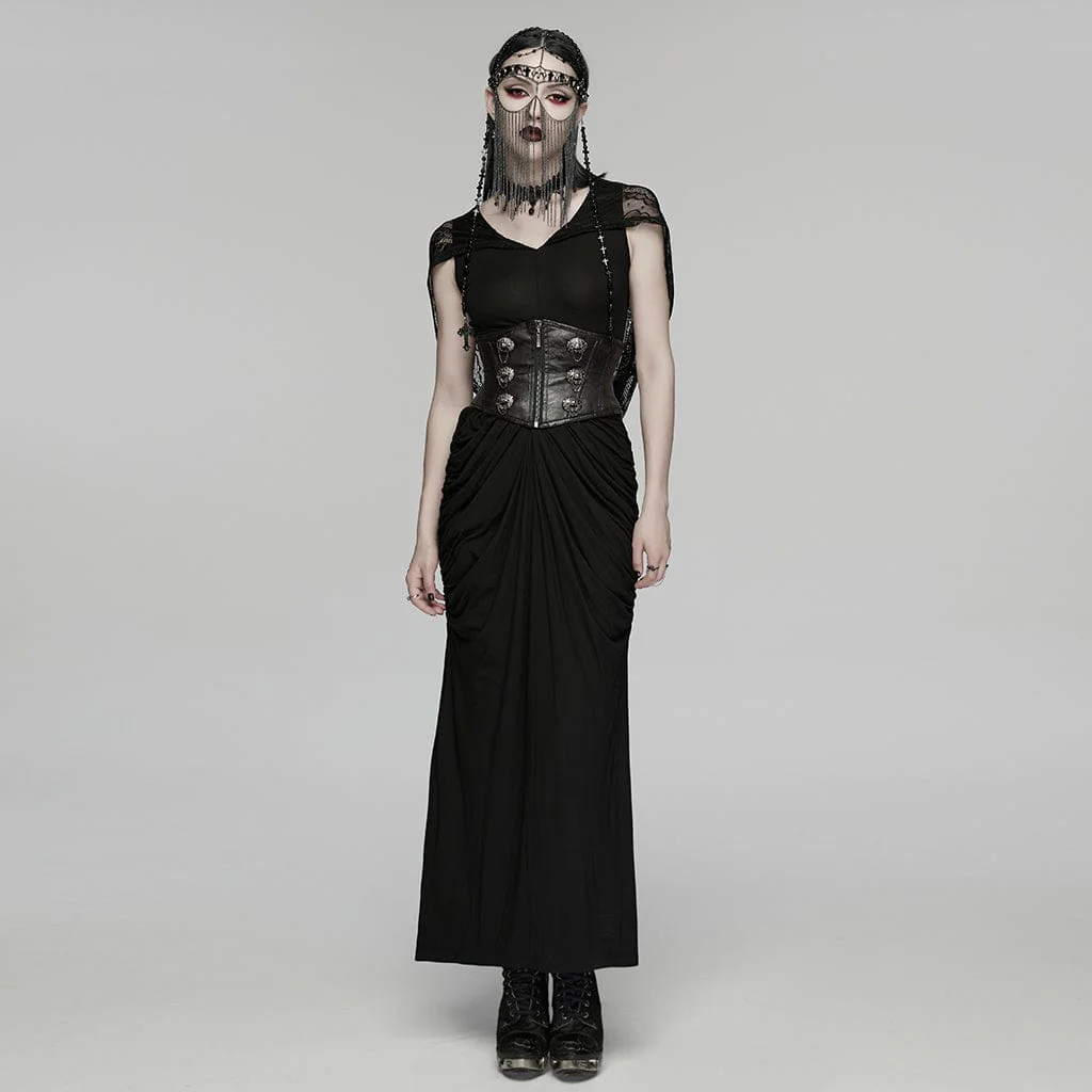 Women's Gothic Cross Tassels Chained Headwear - Image 4