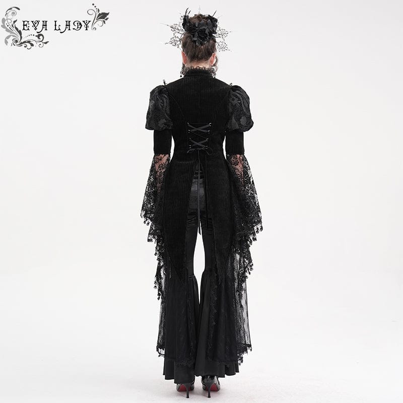 Women's Gothic Cut-out Lace Tassels Jacket - Image 4