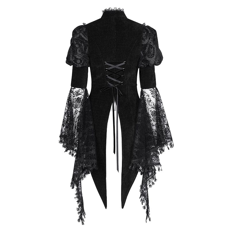 Women's Gothic Cut-out Lace Tassels Jacket - Image 9